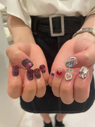 ネイル 束感まつ毛/ネイル/ LED♥KIRARAのマツエク・マツパデザイン