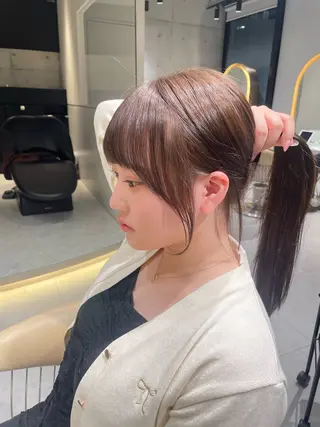 セミロング 韓国ヘア/レイヤー Londエレンのヘアスタイル