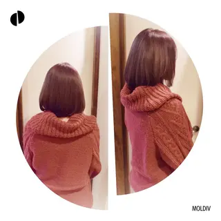 ミディアム カラー ✨縮毛矯正✨髪質改善 ナカシマ ユミのヘアスタイル