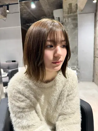 ミディアム カラー ヘアアレンジ 【大阪で1番優しい 美容師】りょんのヘアスタイル