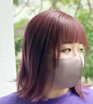 セミロング 大西 七海のヘアスタイル