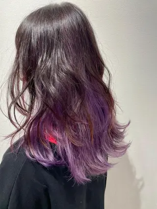 セミロング カラー ショートヘアカラー 山本のヘアスタイル