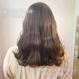 ロング 淡色ふんわりhair 新宿satomiのヘアスタイル
