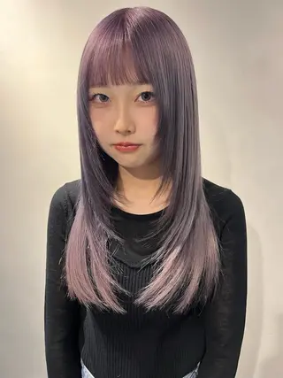 ロング カラー レイヤーカット /Juna🦕のヘアスタイル