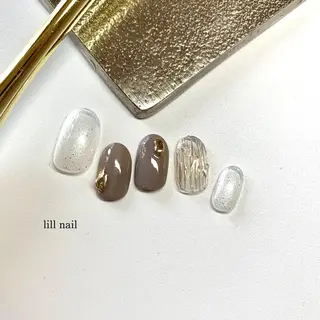 ミディアム pllia beautyのネイルデザイン