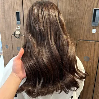 ロング カラー VIEW Tokyo所属・🎀ミディアムボブ/ 縮毛矯正/ひかりのヘアスタイル