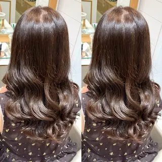セミロング カラー スズキマリ 💿BLEACHのヘアスタイル