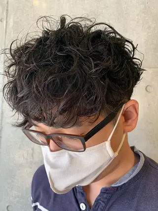 パーマ メンズ Produce with SALON VILLAGE所属・メッシュパーマ職人/ 窪田 優也/ツイスパのヘアスタイル