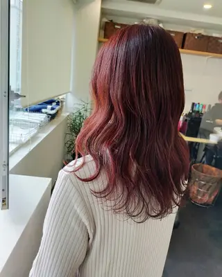 ロング カラー JIL BLAN 京都所属・RU RIのヘアスタイル