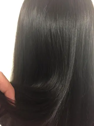 セミロング カラー 岩崎 裕司のヘアスタイル