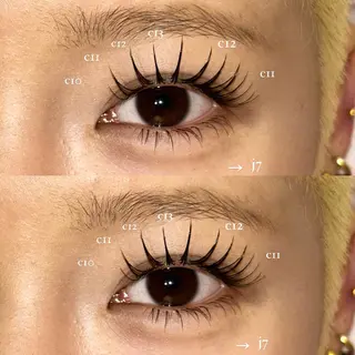 マツエク・マツパ NORA senaのマツエク・マツパデザイン