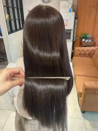セミロング 髪質改善カラー🫧 横浜/liberteのヘアスタイル