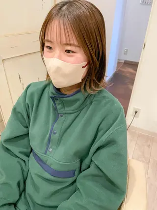 セミロング gram岡崎南 KYOKOのヘアスタイル