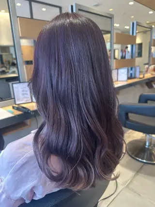カラー 福井 美夢のヘアスタイル