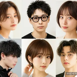 ショート カラー パーマ メンズ Gain池下 KAKKYのヘアスタイル