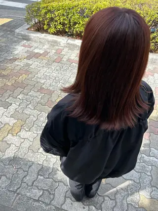 ミディアム カラー 物井 南帆 （ものいみほ）のヘアスタイル