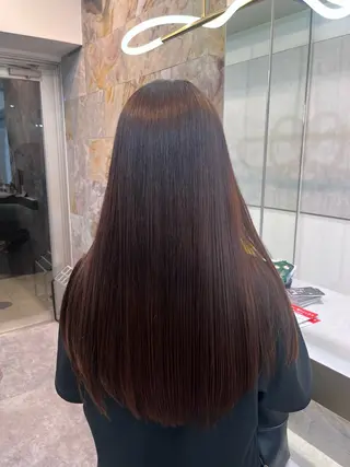 ロング かねこ けんせいのヘアスタイル