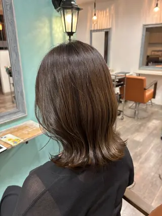 セミロング 大曽根/艶カラー🌷 暖色/yuukaのヘアスタイル