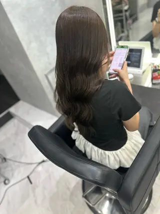 ロング カラー CS made by SHACHU栄店所属・透明感/ブリーチ縮毛 /髪質改善/星野純一のヘアスタイル
