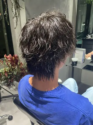 ミディアム パーマ メンズ 🔱メンズパーマ特化 🔱山下和輝のヘアスタイル
