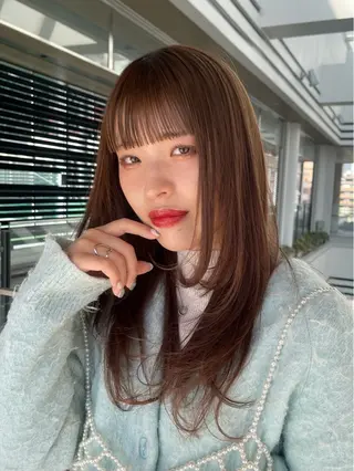 セミロング 園田 渉 ◤SHIKIO◢のヘアスタイル