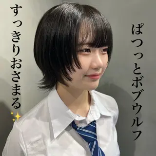 ショート 🐺立川のウルフ屋 さん🐺おかみ🐺のヘアスタイル