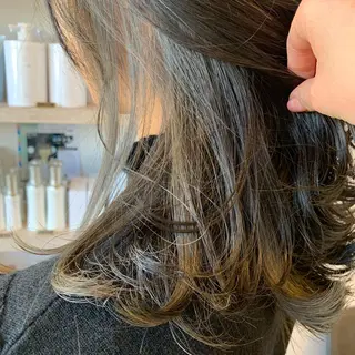 セミロング ホラオク カナエのヘアスタイル