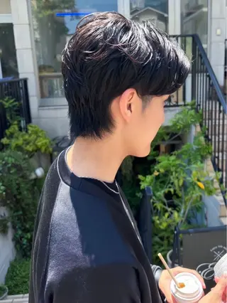 パーマ メンズ 似合わせモテヘア Akari🦢🖤のヘアスタイル