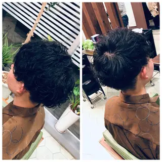 ショート パーマ メンズ share salon　SCENA所属・堤太志 メンズパーマ特化のヘアスタイル