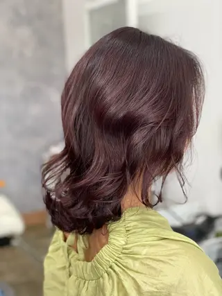 セミロング カラー Snaly カラー特化ページのヘアスタイル