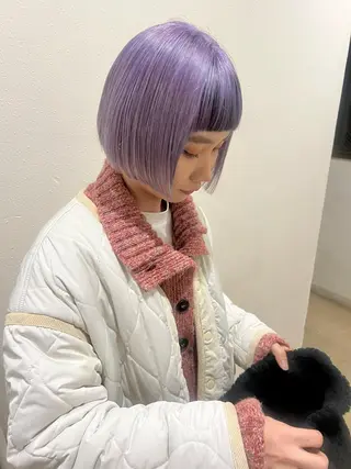 ショート ハイトーンカラー🍑 心斎橋のヘアスタイル