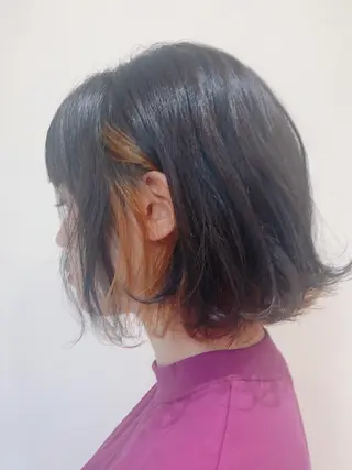 ミディアム 似合わせ艶髪カラー ❤️ハダユミのヘアスタイル