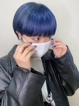 ショート ハイトーンカラー🍑 心斎橋のヘアスタイル