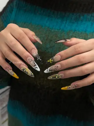 ネイル if Hair＆Nail Salon所属・IKA /海外ネイル /個性派/ワンホンのネイルデザイン