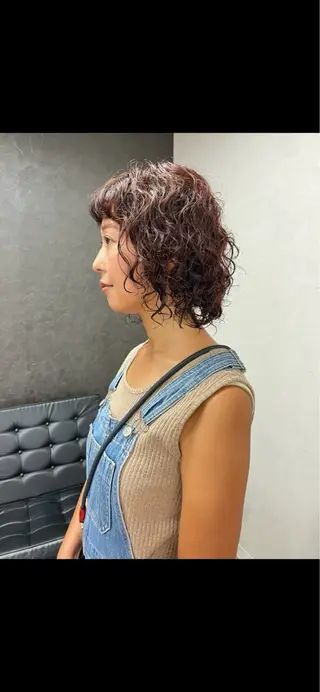 ショート パーマ nono/パーマ /顔まわりカット🐈のヘアスタイル