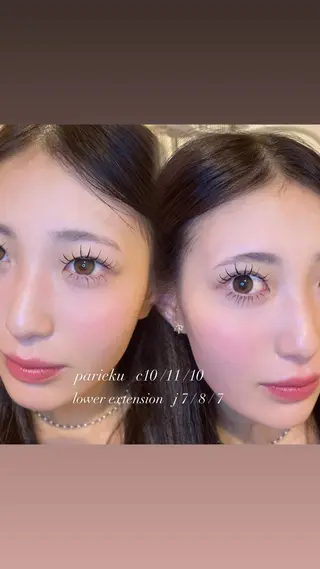 マツエク・マツパ Mell Yuuna ♡パリエク /束感のマツエク・マツパデザイン