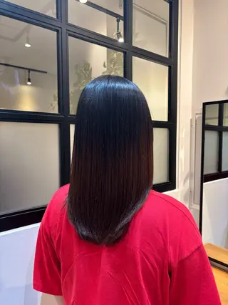 セミロング Rika🫧 透明感🫧艶カラーのヘアスタイル
