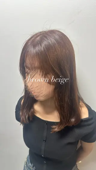 ミディアム カラー 【下赤塚南口サロン】 🎀*ﾟHinataのヘアスタイル