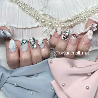 ネイル 🎀Mai 🎀12/17空✩⡱のネイルデザイン