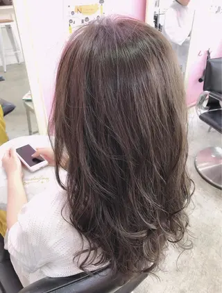 セミロング カラー パーマ 浦山 和之のヘアスタイル