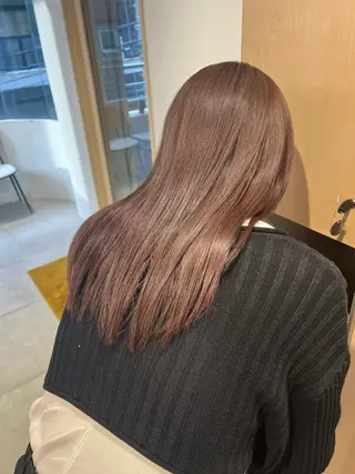 ロング カラー Kasumi | くすみブラウン×渋谷のヘアスタイル