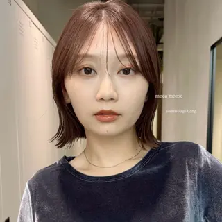 ミディアム saki‪🌱‬♡ /透明感カラーのヘアスタイル