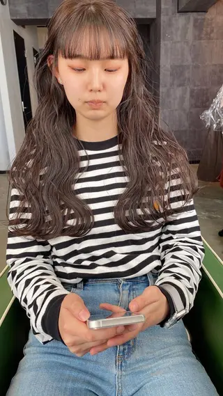 ロング カラー ヘアアレンジ メンズ キッズ ネイル マツエク・マツパ アイブロウ 広島/ボブ/レイヤー 🌿‬wakabaのヘアスタイル