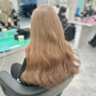 ミディアム カラー 🎀🧁ダメージレス 艶髪カラー🧁🎀のヘアスタイル