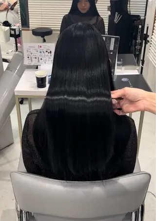 ロング youres hair 髪質改善トリートメント&ヘッドスパ  新宿三丁目店【ユアーズヘア】所属・🦋透明感カラー 👑NODOKA🦋のヘアスタイル