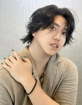 ミディアム 村井 隆仁のヘアスタイル