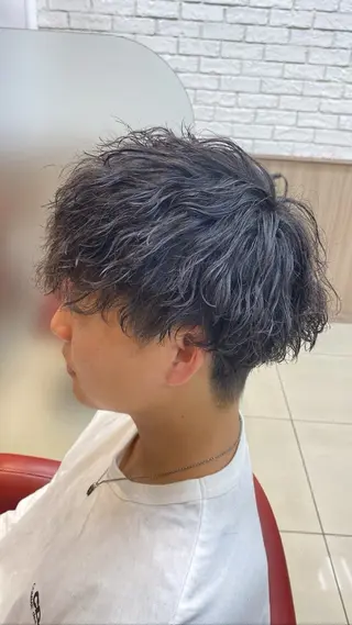 パーマ メンズ 田村 柊真のヘアスタイル