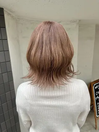 カラー FUJINO RYOのヘアスタイル