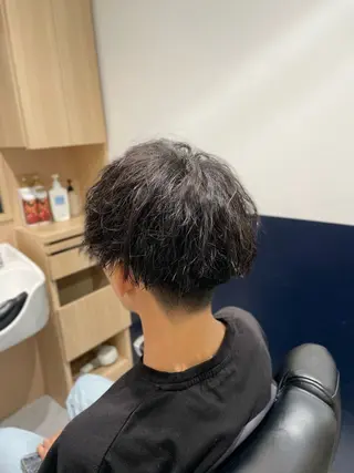 ミディアム パーマ メンズ 銀座メンズカット/ 銀座メンズパーマ/のヘアスタイル