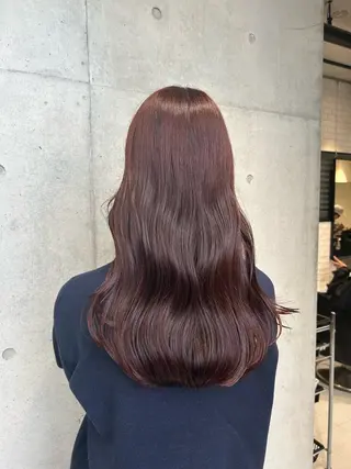 ロング カラー ヘアアレンジ 🍎艶モテカラー🍎 カリンのヘアスタイル